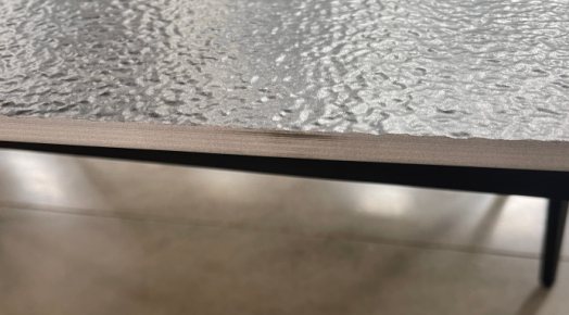 Table edge finish inspection